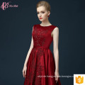 Alibaba Sexy Luxus Suzhou Open Back Wein Rot Puffy Prom Kleid Lange Abendkleider 2017